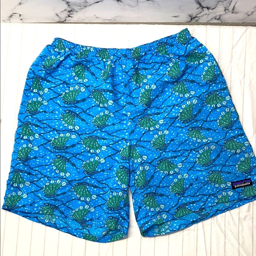 Patagonia Men's Blue Swim Shorts,Patagonia Worn Wear
M's Baggies‎ Longs SZ S - Picture 3 of 14